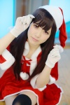 cosplay dress gloves harumiya_yun original santa_costume shawl stocking_cap thighhighs zettai_ryouiki rating:Safe score:1 user:nil!