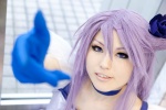 choker cosplay cure_moonlight dress flower heartcatch_precure! mitsuto one_elbow_glove pretty_cure purple_hair tsukikage_yuri rating:Safe score:0 user:pixymisa