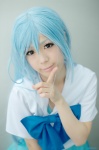blouse blue_hair cosplay i.o.n pleated_skirt school_uniform shii skirt tsuburagi_ion rating:Safe score:0 user:nil!