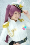 animal_ears band_uniform beatmania_iidx blazer bunny_ears cosplay hat kishigami_hana mitzuhiro_celica pink_eyes purple_hair twintails rating:Safe score:0 user:pixymisa
