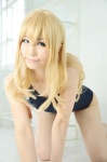 assam blonde_hair cosplay haruka k-on! kotobuki_tsumugi one-piece_swimsuit swimsuit rating:Safe score:0 user:nil!