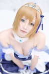 blonde_hair cleavage cosplay dress gloves hairband kai_(ii) tagme_character tagme_series rating:Safe score:0 user:nil!