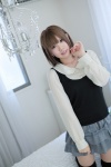 blouse miniskirt naco necklace skirt sweater thighhighs zettai_ryouiki rating:Safe score:0 user:pixymisa