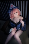 atsuki cleavage cosplay fan hat kimono pink_hair saigyouji_yuyuko suite_memory touhou rating:Safe score:1 user:nil!