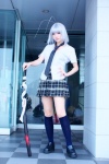 cosplay dual_ahoge ibara natsume_maya silver_hair sword tenjou_tenge rating:Safe score:0 user:Log