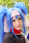 blue_hair buyara cosplay gloves hair_ribbons headband jumper klan_klein macross macross_frontier military_uniform twintails rating:Safe score:0 user:nil!