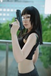 cosplay croptop eyepatch gun jormungand sofia_valmer tank_top trousers tsuzuki_rui rating:Safe score:0 user:nil!