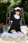 apron blouse hairband jumper maid maid_uniform sakura_airi thighhighs white_legwear zettai_ryouiki rating:Safe score:2 user:nil!