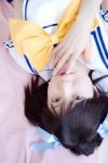 bed cosplay going_my_yui_style hair_ribbons hoshiuta kuroda_yui sailor_uniform school_uniform shino_kei rating:Safe score:0 user:nil!