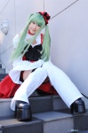boots cc code_geass cosplay garters green_hair hat natsuki ruffles thighhighs twintails rating:Safe score:1 user:nil!