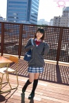 blouse bookbag cardigan costume erika_(ii) kneesocks pleated_skirt school_uniform skirt rating:Safe score:0 user:nil!