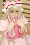 blonde_hair chii_(chobits) chobits cosplay dress hairbow mimi rating:Safe score:0 user:nil!
