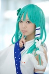 blouse cosplay detached_sleeves green_hair kochiya_sanae makiron touhou rating:Safe score:1 user:nil!