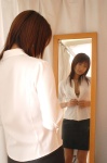 bikini_top blouse cleavage hotta_yuika miniskirt mirror pantyhose skirt swimsuit rating:Safe score:0 user:nil!