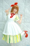 apron cosplay dress hairbow hirasawa_yui k-on! petticoat scarf thighhighs yaya rating:Safe score:1 user:pixymisa