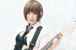 blouse bra cosplay guitar haru_(iii) headphones meiko tie vocaloid rating:Safe score:0 user:pixymisa