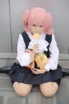 blouse cosplay inu_boku_secret_service jumper kneesocks lollipop nappo pink_hair roromiya_karuta school_uniform stuffed_animal twintails rating:Safe score:1 user:nil!