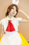 apron cosplay dress hairband hairbow kisa_(ii) koizumi_hanayo love_live!_school_idol_project scarf_tie rating:Safe score:0 user:pixymisa