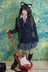 animal_ears blazer blouse cat_ears cosplay guitar kneesocks k-on! nakano_azusa pleated_skirt rapuntheru school_uniform skirt twintails rating:Safe score:0 user:nil!