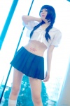 blouse cosplay kneesocks miniskirt okino_mayoko pleated_skirt reiju skirt twin_braids zone-00 rating:Safe score:2 user:pixymisa
