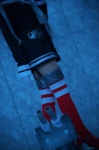 amatsukaze_(kantai_collection) cosplay garter_belt kantai_collection red_legwear sailor_dress silver_hair striped_legwear thighhighs twintails white_legwear yui_(ii) zettai_ryouiki rating:Safe score:0 user:nil!