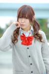 blouse cardigan cosplay original school_uniform shimizu_miki twintails rating:Safe score:0 user:nil!