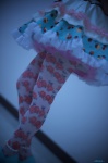 aikatsu! cosplay dress nariko pantyhose print_legwear saegusa_kii white_legwear rating:Safe score:0 user:nil!