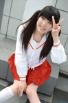 cosplay kneesocks minami_kana minami-ke minatsuki_naru pleated_skirt sailor_uniform school_uniform skirt twintails rating:Safe score:0 user:nil!