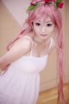 cosplay dress flowers hanaka megurine_luka pink_hair vocaloid rating:Safe score:0 user:pixymisa