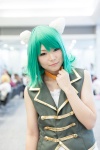 animal_ears bell choker cosplay dress green_hair gumi shiwa_makoto vest vocaloid rating:Safe score:0 user:pixymisa