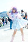 boots cosplay dress enako hat patchouli_knowledge purple_hair shawl touhou rating:Safe score:7 user:nil!