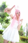 akirabbit animal_ears bunny_ears cosplay dress hairband itsuki_akira original pink_hair rating:Safe score:0 user:nil!