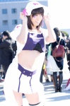 bra cosplay croptop hat koris leggings merry_nightmare miniskirt purple_hair skirt tailcoat yumekui_merry zettai_ryouiki rating:Safe score:1 user:pixymisa