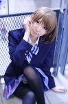 black_legwear blazer blouse cosplay koizumi_hanayo love_live!_school_idol_project pantyhose pleated_skirt rinami school_uniform skirt rating:Safe score:1 user:nil!