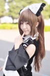 a-mi blouse cosplay detached_sleeves hairbow hakurei_reimu miko miniskirt skirt touhou rating:Safe score:0 user:nil!
