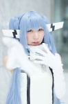 amane blue_hair cosplay dress elbow_gloves gloves nymph sora_no_otoshimono twintails rating:Safe score:1 user:nil!