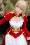 blonde_hair braid cosplay detached_sleeves dress fate/series fate/stay_night kamui_arisa red_moon saber rating:Safe score:0 user:nil!