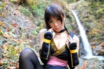 cleavage cosplay dead_or_alive fingerless_gloves gloves kasumi_(doa) kunoichi ponytail tachibana_minami thighhighs waterfall rating:Safe score:0 user:nil!