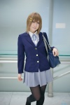 black_legwear blazer blouse bookbag cosplay hair_clips hirasawa_yui k-on! narihara_riku pantyhose pleated_skirt school_uniform skirt rating:Safe score:1 user:nil!