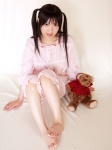 cosplay cyborg_nene original pajamas stuffed_animal teddy_bear twintails rating:Safe score:1 user:nil!