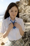 beach blouse costume ocean pleated_skirt sawai_miyuu school_uniform skirt rating:Safe score:0 user:nil!