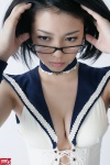 choker cleavage costume dgc_0727 dress glasses hata_mizuho laces open_clothes sailor_uniform school_uniform rating:Safe score:6 user:nil!