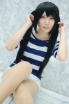 cosplay k-on! nakano_azusa pantyhose shorts tshirt twintails yaya rating:Safe score:0 user:nil!