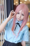 blouse cosplay kotori pink_hair pleated_skirt school_uniform skirt tagme_character tagme_series rating:Safe score:0 user:nil!