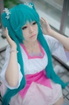 aqua_hair cosplay dress hatsune_miku kooki tagme_song twintails vocaloid rating:Safe score:0 user:nil!
