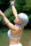 bikini capcom_gal cosplay elena igarashi_nao street_fighter swimsuit white_hair rating:Safe score:1 user:nil!