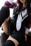 black_legwear chocoball cosplay dress i"s school_uniform seifuku_joshi thighhighs tie yoshizuki_iori zettai_ryouiki rating:Safe score:8 user:nil!