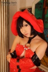 cleavage cosplay detached_sleeves guilty_gear halter_top i-no miniskirt saku sasayaki_mitsuji skirt witch_hat rating:Safe score:0 user:nil!