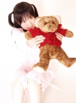 cosplay cyborg_nene original pajamas stuffed_animal teddy_bear twintails rating:Safe score:0 user:nil!