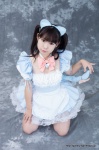 apron bowtie cosplay dress hairband maid maid_uniform momo original petticoat rating:Safe score:0 user:pixymisa